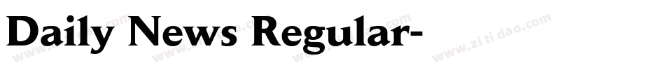 Daily News Regular字体转换